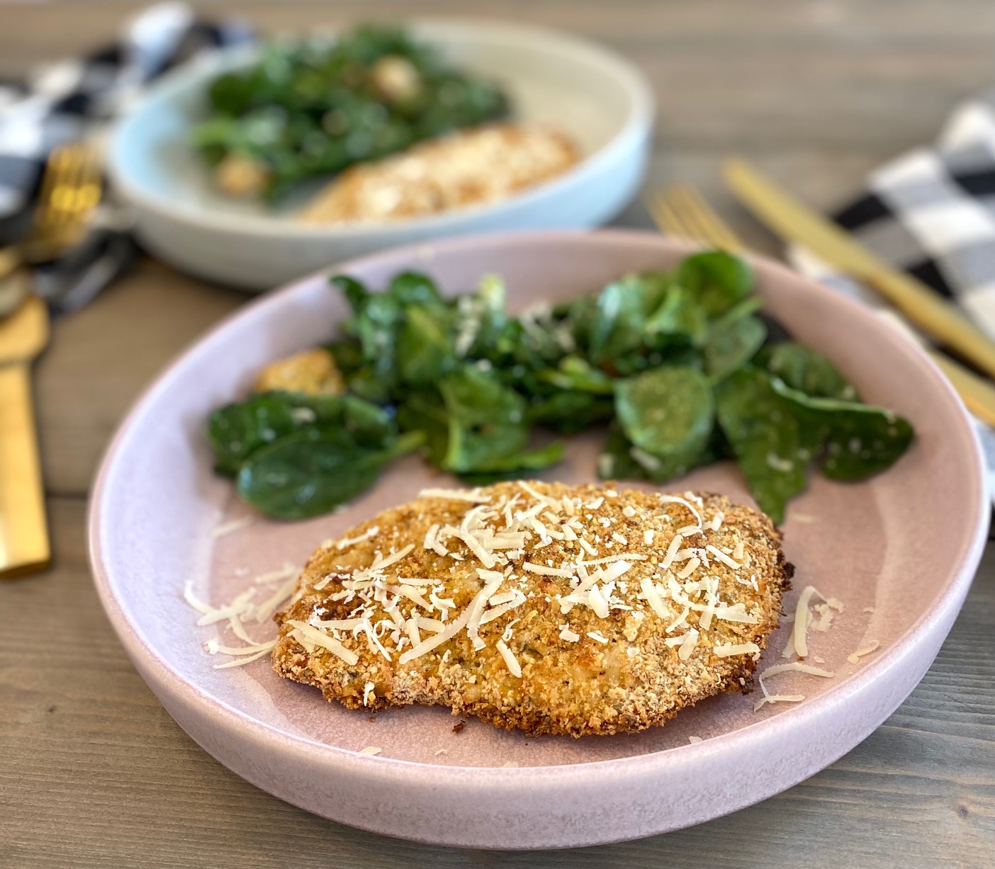 Oven Fried Parmesan Crusted Chicken - Simply Altered Eats