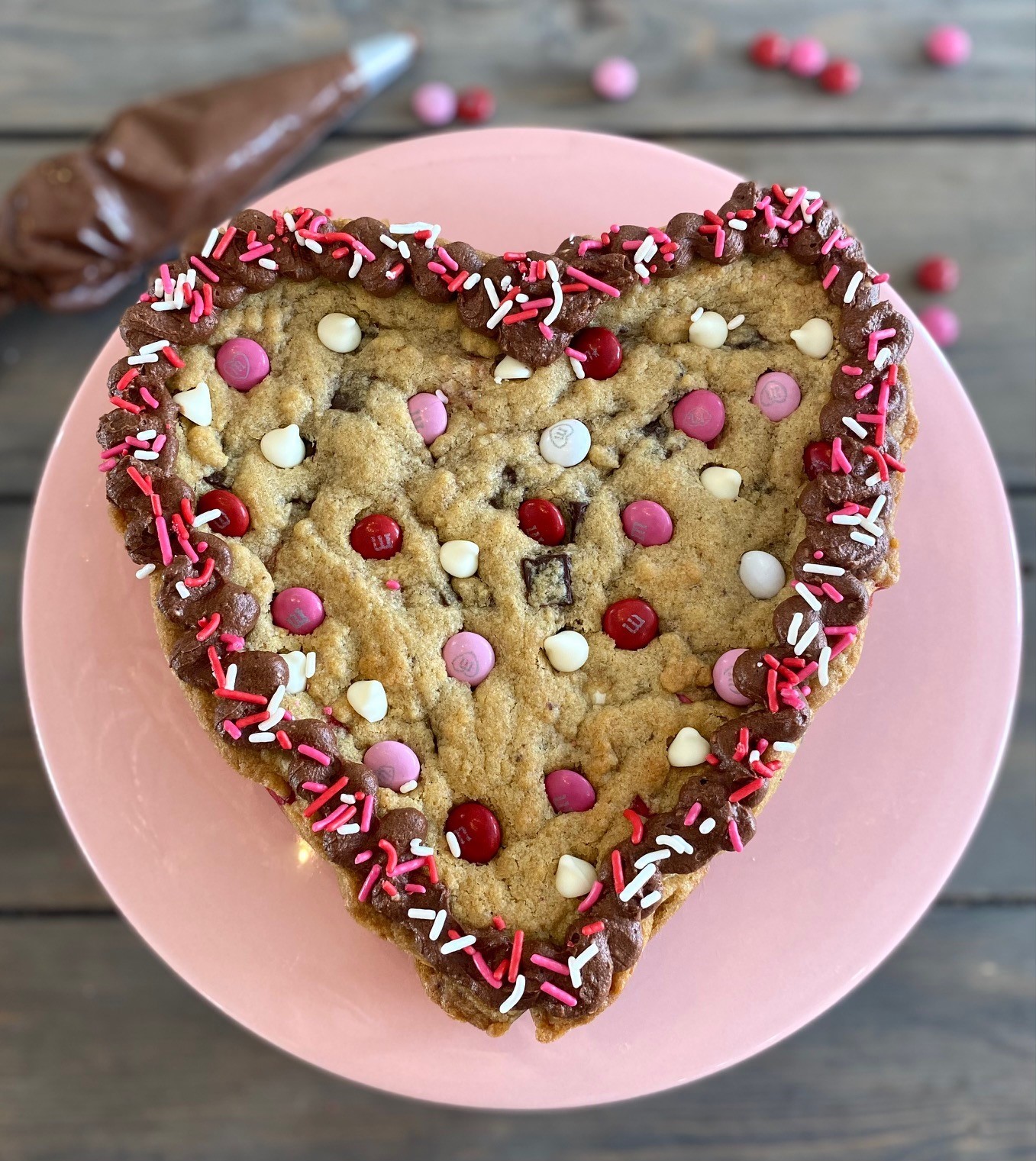 Valentine Cookie Cake - Simply Altered Eats